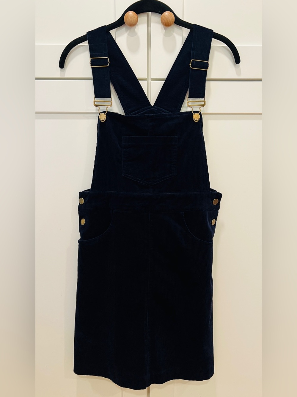 KIEL JAMES PATRICK CORDUROY OVERALLS JUMPER DRESS, SIZE S. - Picture 2 of 12